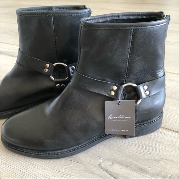 Avellini Shoes Nwt Avellini Leather Moto Boots Made In Portugal